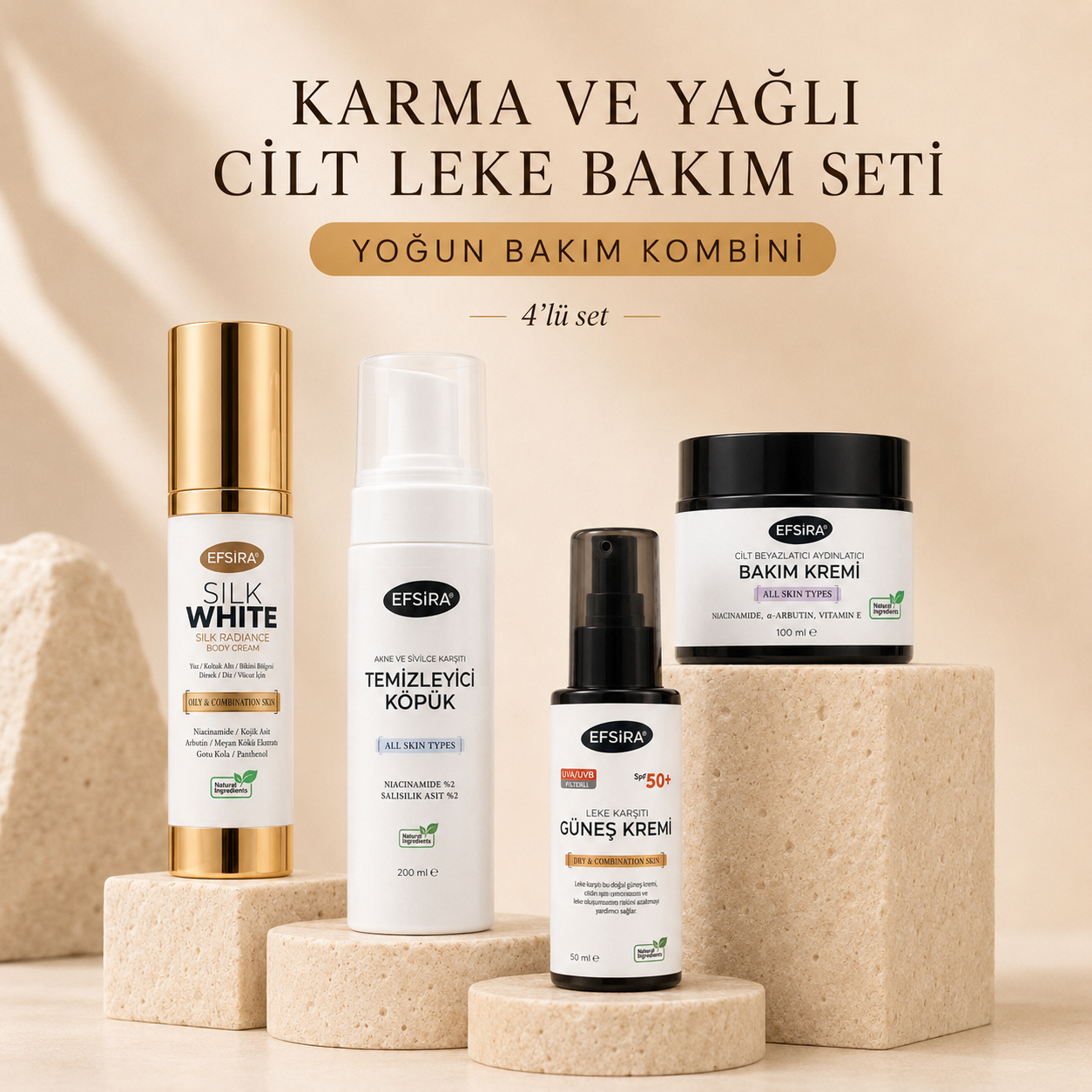 Karma & Yağlı Cilt Leke Bakım Seti